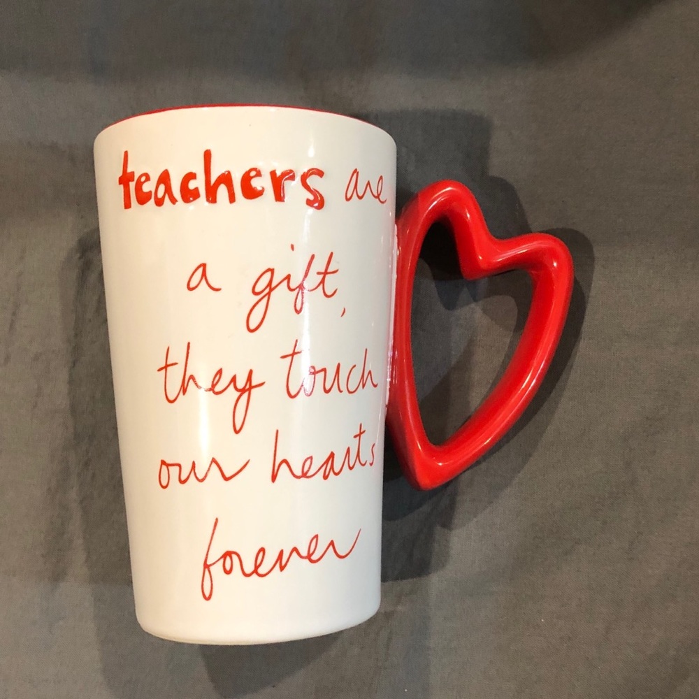 Sandra Magsamen “Teachers” Mug w/ Heart Handle